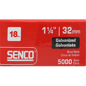 Senco Brad Nails, 18 GA, Galvanized, 1-1/4 Inches