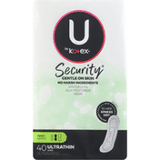 U by Kotex Security Ultra Thin Pads, Heavy Flow, Long, Unscented