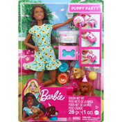 Barbie Doll and Playset, Puppy Party, 3+
