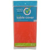 Simply Done Plastic Table Cover, Orange