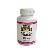 Natural Factors B 3 Niacin 100 Mg