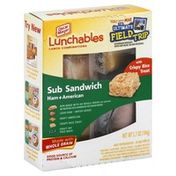 Lunchables Sub Sandwich, Ham + American, with Crispy Rice Treat