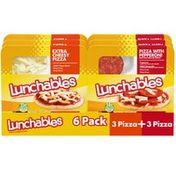 Lunchables Pepperoni & Extra Cheesy Pizza Snack Kit Multipack