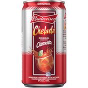 Budweiser Chelada with Clamato, Beer Can