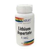 Solaray Lithium Aspartate 5 Mg