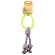 Beco Pets Green Hoop on a Rope Tug & Chew Toy for Dogs