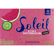 Signature Select Sparkling Water Beverage, Kiwi Watermelon Flavored, 8 Pack