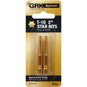 GRK Fasteners Star Bits, T-10, 2 Inches