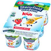 Stonyfield Organic Kids Strawberry Banana Whole Milk Yogurt