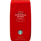 Starbucks Coffee, Ground, Dark Roast, Christmas Blend, Vintage 2017
