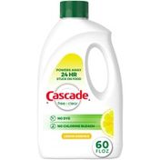 Cascade Free & Clear Gel Dishwasher Detergent, Lemon Essence