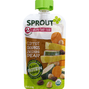 Sprout Baby Food, Organic, Carrot, Chickpeas, Zucchini, Pear, 2 (6 Months & Up)