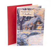 Hallmark Thomas Kinkade Christmas Card (Snow Cabin)