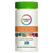 Rainbow Light Teen Girl's Multivitamin Plus Healthy Skin Support Dietary Supplement