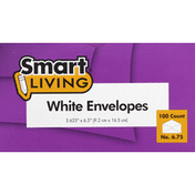 Smart Living Envelopes, White, No. 6.75