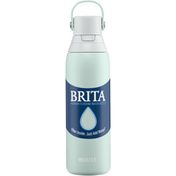 Brita Stainless Steel Water Bottle with Filter, Premium Double Insulated Water Bottle, BPA Free, Glacier