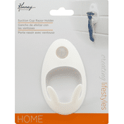 Kenney Razor Holder, Suction Cup, White