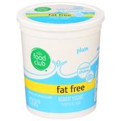 Food Club Fat Free Plain Nonfat Yogurt