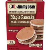 Jimmy Dean Snack Size Maple Pancake & Sausage Sandwiches, Frozen
