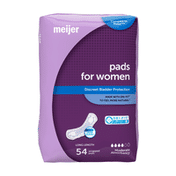 Meijer Incontinence Bladder Control Pads, Long Length, Moderate Absorbency