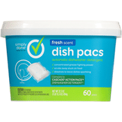 Simply Done Dishwasher Detergent, Automatic, Fresh Scent, Dish Pacs