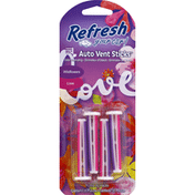 Refresh Your Car Vent Sticks, Auto, Dual Scent, Wildflowers, Love