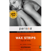 Parissa Wax Strips, Legs & Body, All Hair Types, Bonus Pack