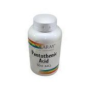 Solaray Pantothenic Acid 500 mg Dietary Supplement Capsules