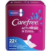 CAREFREE Acti-Fresh Thin Pantiliners To Go, Unscented
