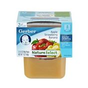Gerber Nature Select 2nd Foods Apple Strawberry Banana - 2CT