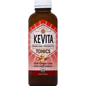 KeVita Probiotic Tonics, Sparkling, Apple Cider Vinegar, Chili Ginger Lime