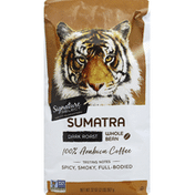 Signature Select Coffee, 100% Arabica, Whole Bean, Dark Roast, Sumatra