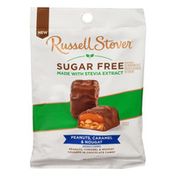 Russell Stover Candy, Sugar Free, Peanuts, Caramel & Nougat
