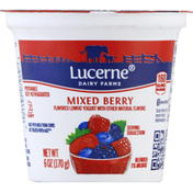 Lucerne Yogurt, Low Fat, Blended, Mixed Berry Flavored