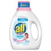 all Liquid Laundry Detergent, Gentle for Baby, 24 Loads