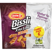 Osem Flavored Snacks, Bissli, Xtra Long, Remix, Family Pack