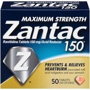 Zantac Maximum Strength Tablets Acid Reducer