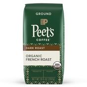 Peet's Coffee Organic French Roast, Dark Roast Ground Coffee, Bag