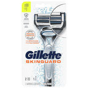 Gillette SkinGuard Men's Razor Handle + 2 Blade Refills
