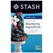 Stash Tea Blueberry Superfruit Herbal Tea, Caffeine Free