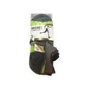 Secret Collection Green & Gray Double Tab No Show Active Socks Pack