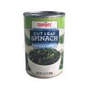 Meijer No Salt Added Cut Leaf Spinach