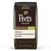 Peet's Coffee Decaf Major Dickason's Blend, Dark Roast Ground Coffee, Bag