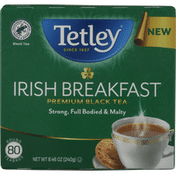 Tetley Black Tea, Irish Breakfast, Premium, Bags