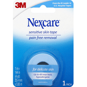 Nexcare Hospital Tape, Sensitive Skin, 1 inch