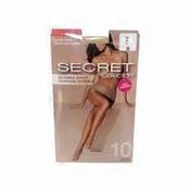Secret Collection Invisible Sheer Control Top Nude Colored Size B Pantyhose