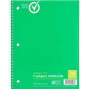 Simply Done College Ruled 1 Subject Notebook