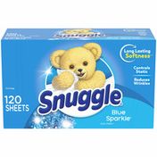 Snuggle Fabric Softener Dryer Sheets Blue Sparkle Scent