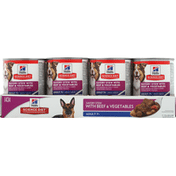 Hill's Science Diet Dog Food, Savory Stew with Beef & Vegetables, Adult