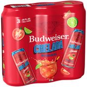 Budweiser Chelada with Clamato, Beer Cans